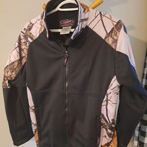 Women's Camo Jacket - Black and Pink